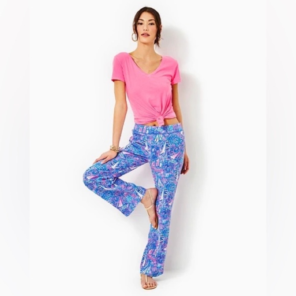 31” Deri Linen Palazzo Pant in Boca Blue it’s a Sailabration
